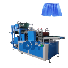 Fully-auto flag-angle labelling sauna shorts making folding machine